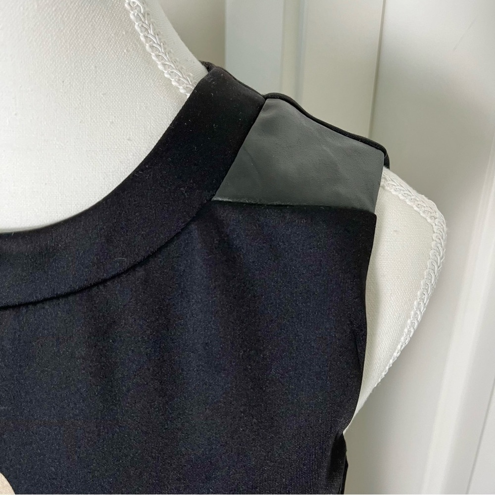 Papillon Black Dress with Laser Floral Cutouts - LBD, Mini, A-line, Size Small - Picture 8 of 16